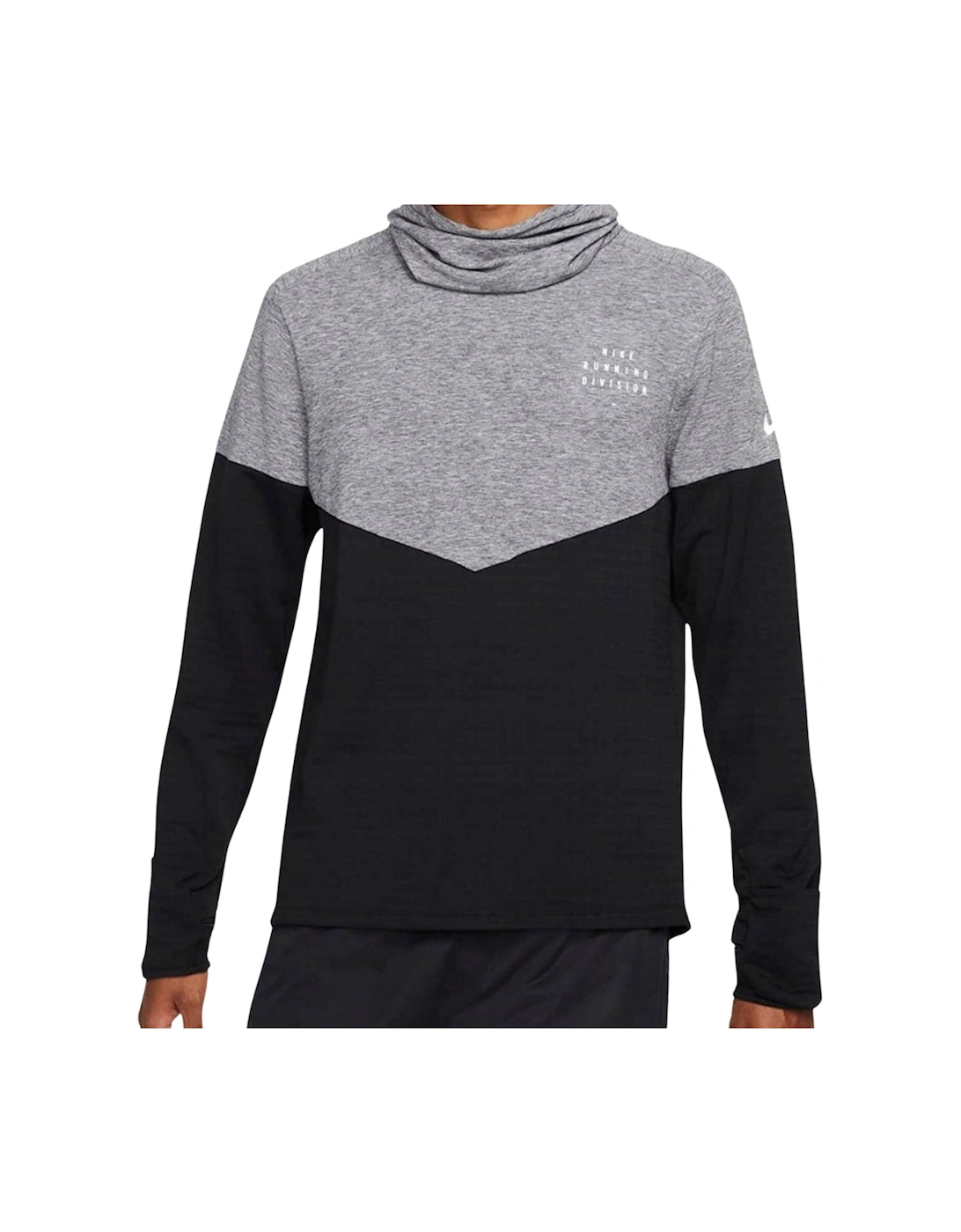 Women's Nike Repel Thema Fit Grey Running Top - Black - Size: 10/8