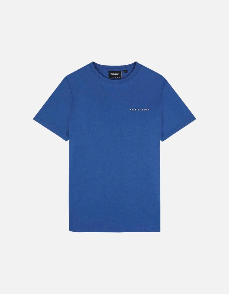 Lyle Scott Embroidered Logo Spring Blue T Shirt