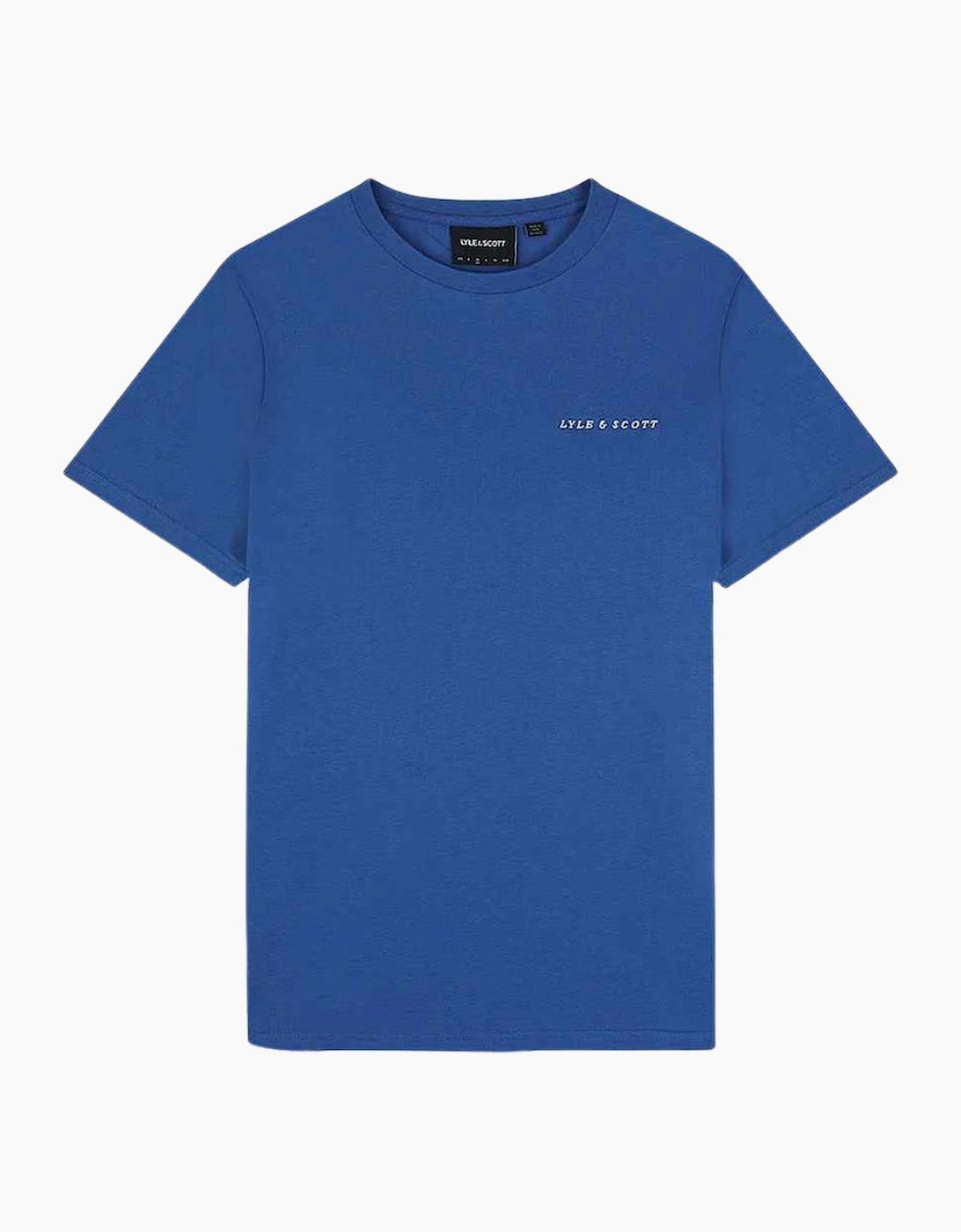 Lyle And Scott Men's Blue Lyle & Scott Embroidered Logo Spring T Shirt  38 M