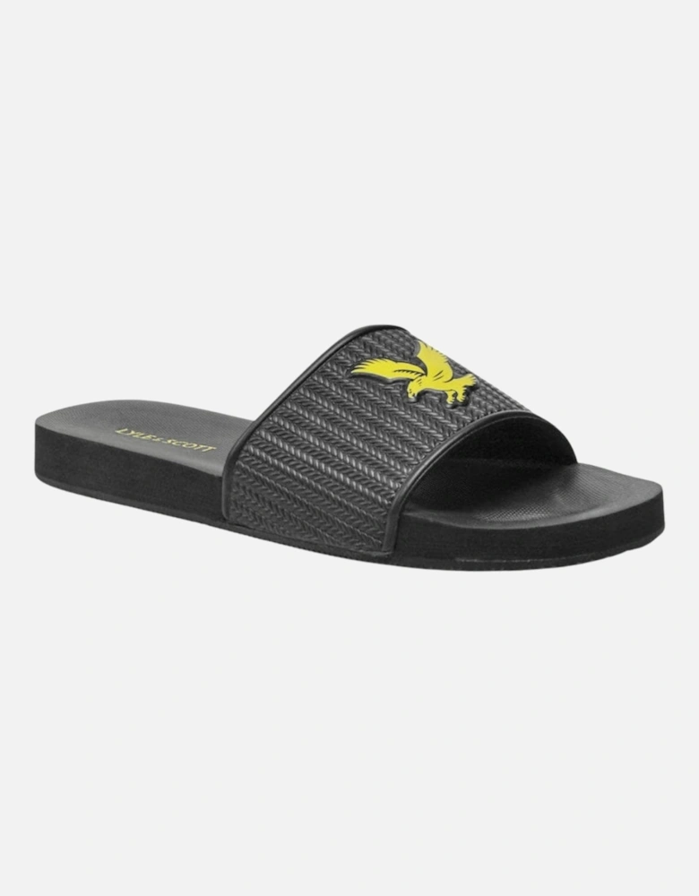 Lyle Scott Logo Gunmetal Slides