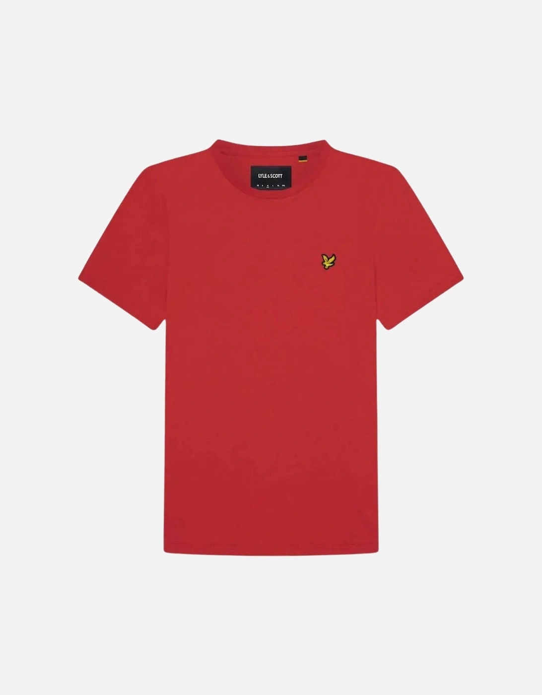 Lyle Scott Brand Chest Logo Gala Red T Shirt, 2 of 1