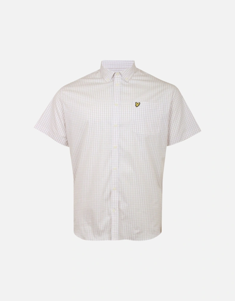 Lyle Scott Short Sleeve Slim Fit Cove Gingham Shirt