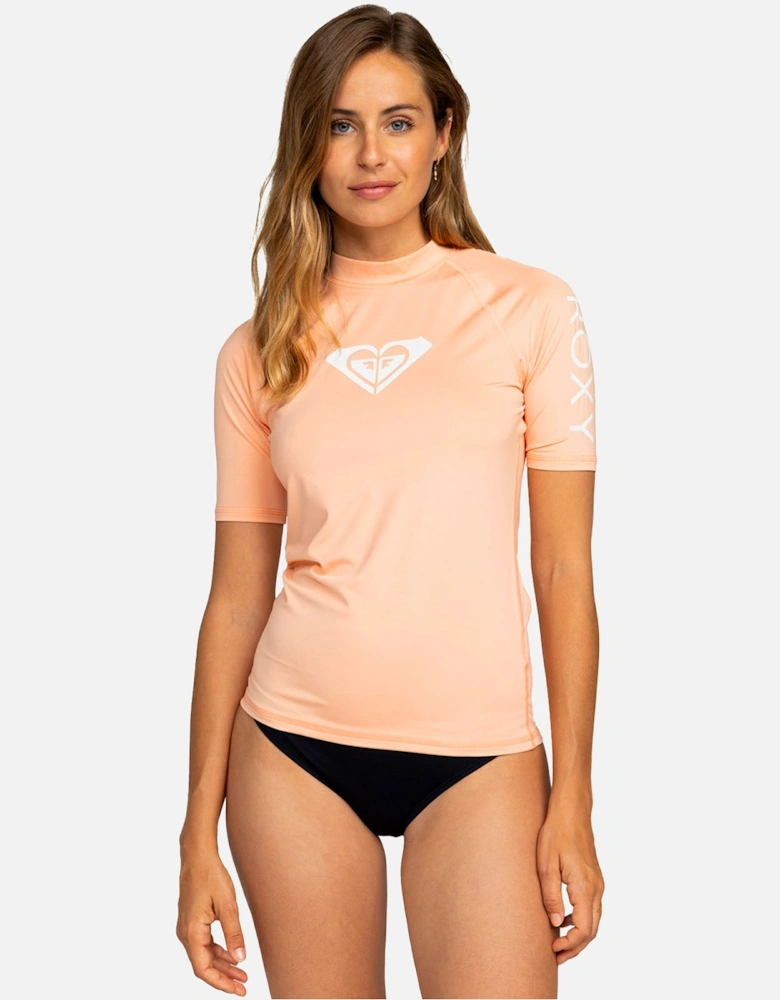 Womens Whole Hearted UPF 50 Surf Rash Vest Guard T-Shirt