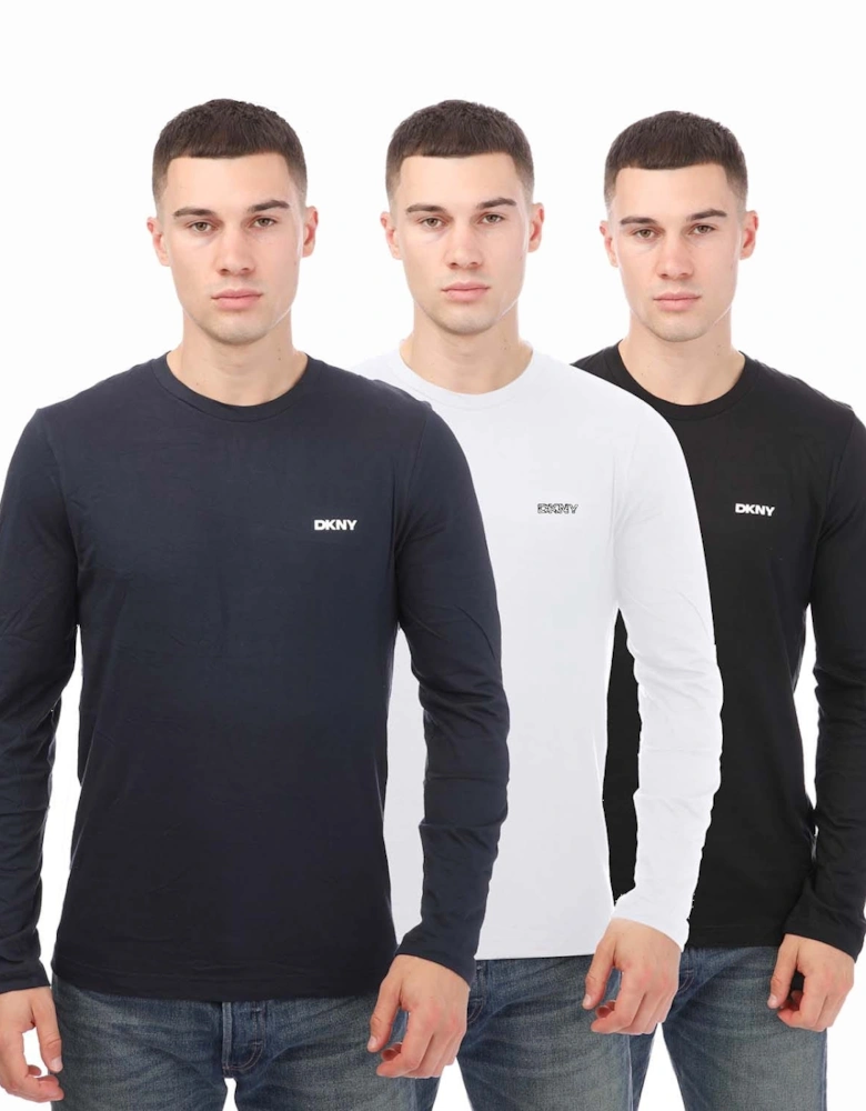 Mens Warrior 3 Pack Long Sleeve T-Shirt