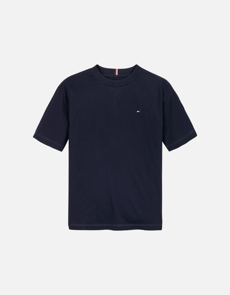 NAVY COTTON T SHIRT KB0KB08575DW5