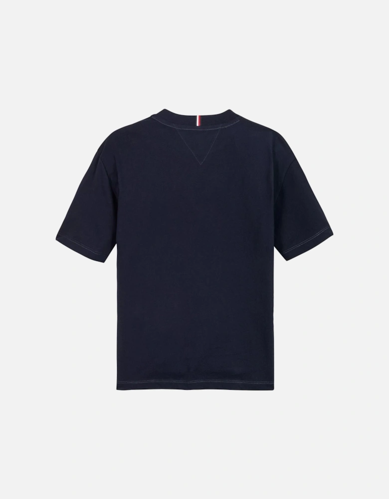 NAVY COTTON T SHIRT KB0KB08575DW5