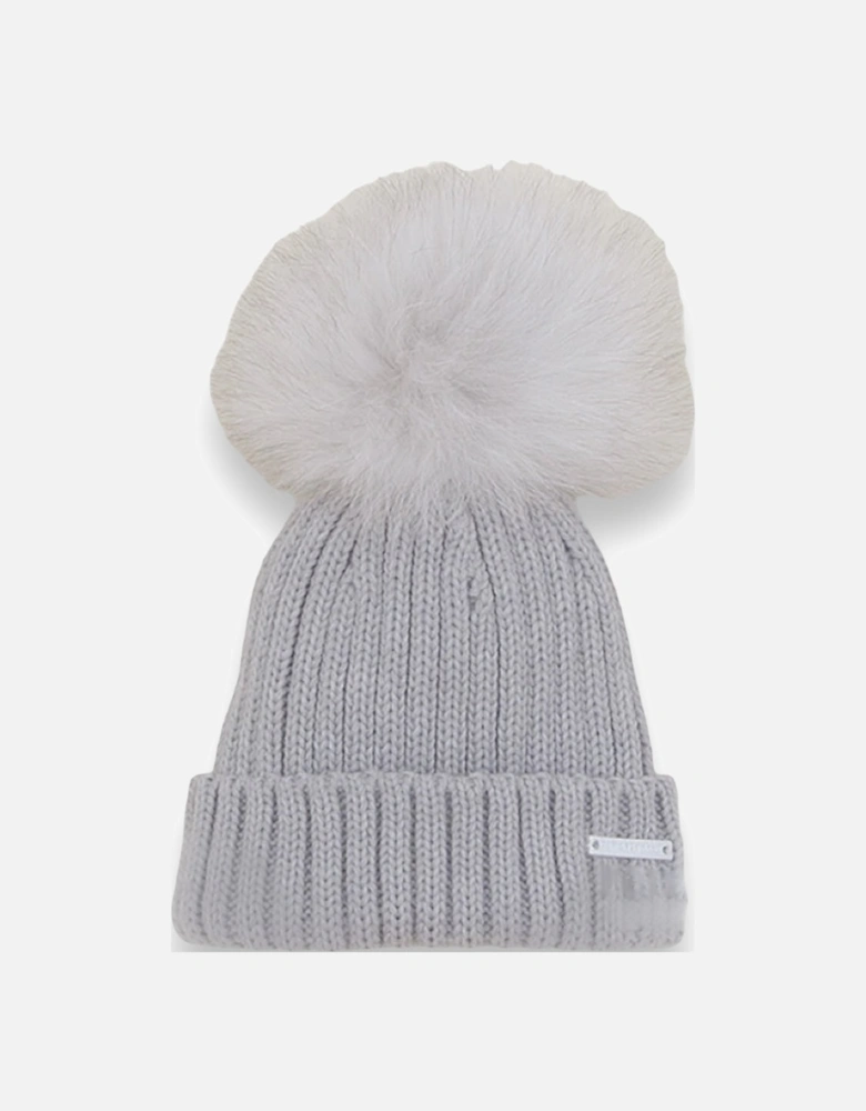 Grey Faux Fur Hat