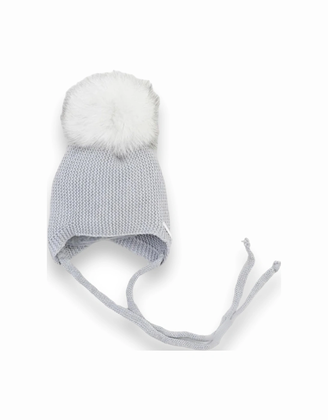 Grey Faux Fur Tie Hat, 2 of 1