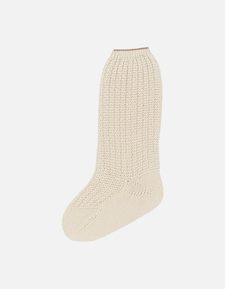 Cream Knit Socks