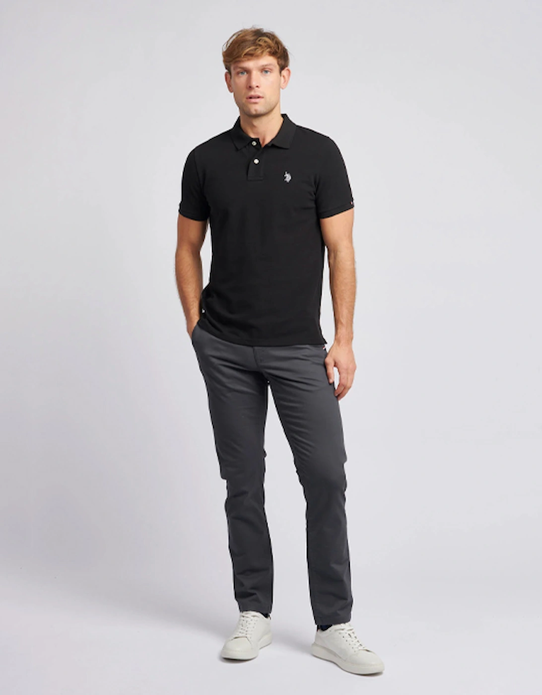 U S Polo Assn Men's Classic USPA Chino Ebony