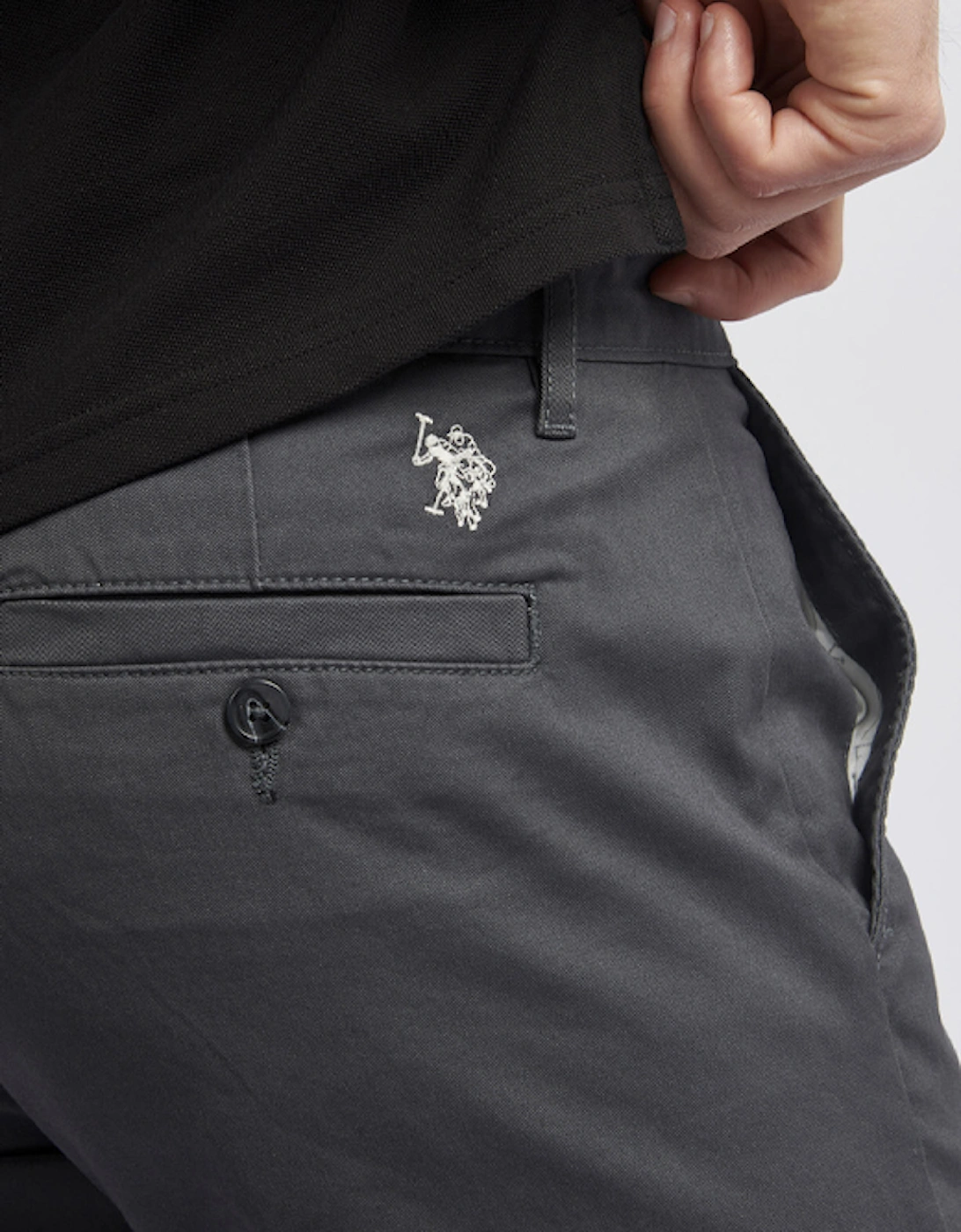 U S Polo Assn Men's Classic USPA Chino Ebony