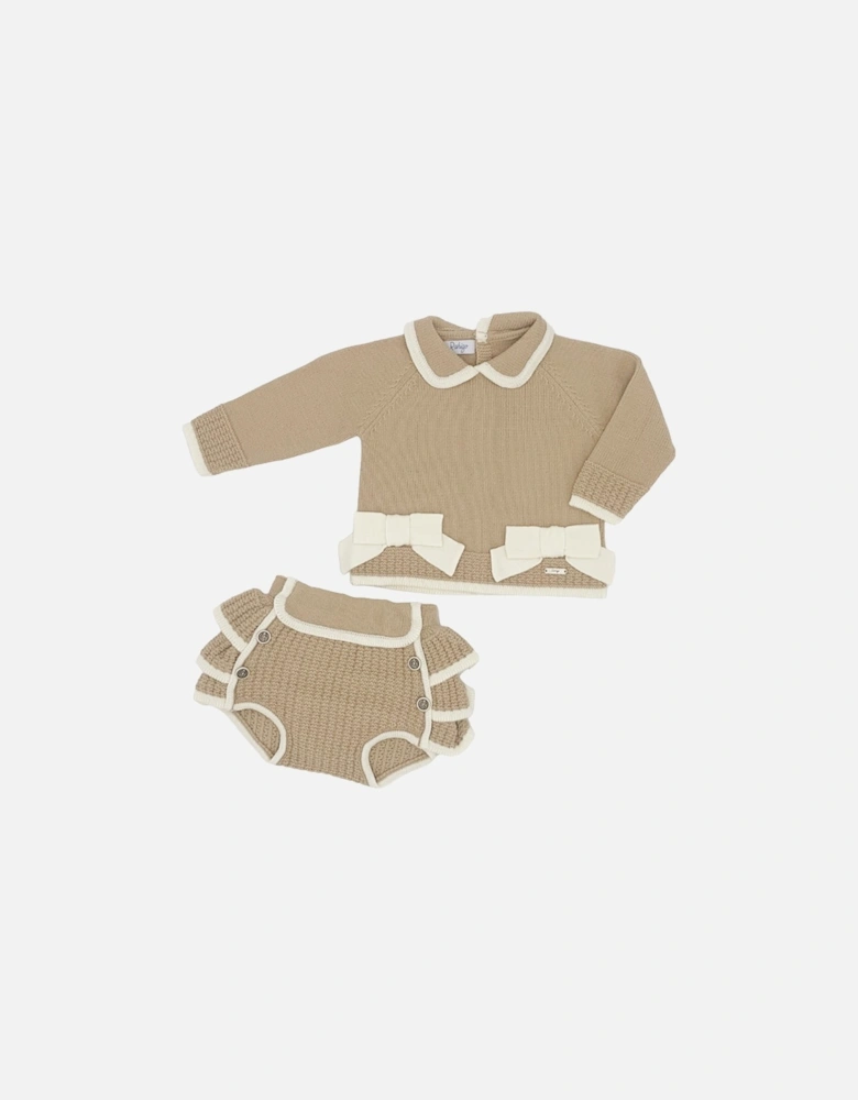 Camel Knit Jam Pant Set