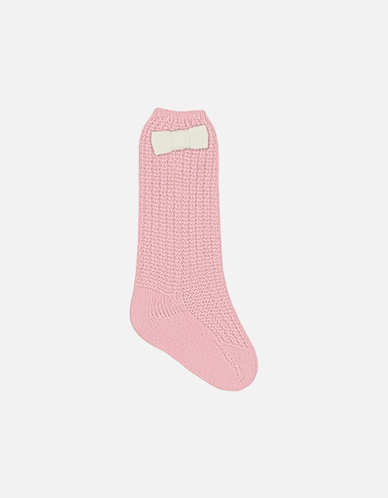 Pink Knit Socks