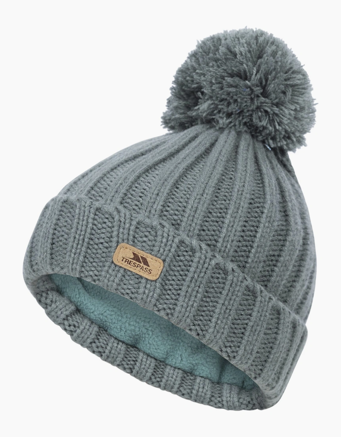 Trespass Unisex Green Childrens/ Thorns Bobble Hat  8 Years/9 Years/10 Years Size 8-10 Years Kids