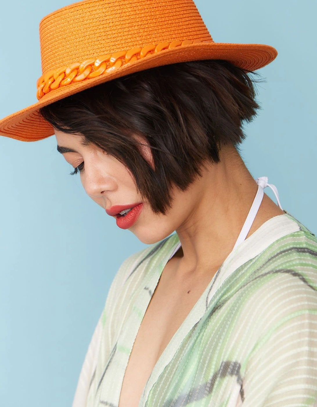 Orange Kate Bamboo Blend Hat