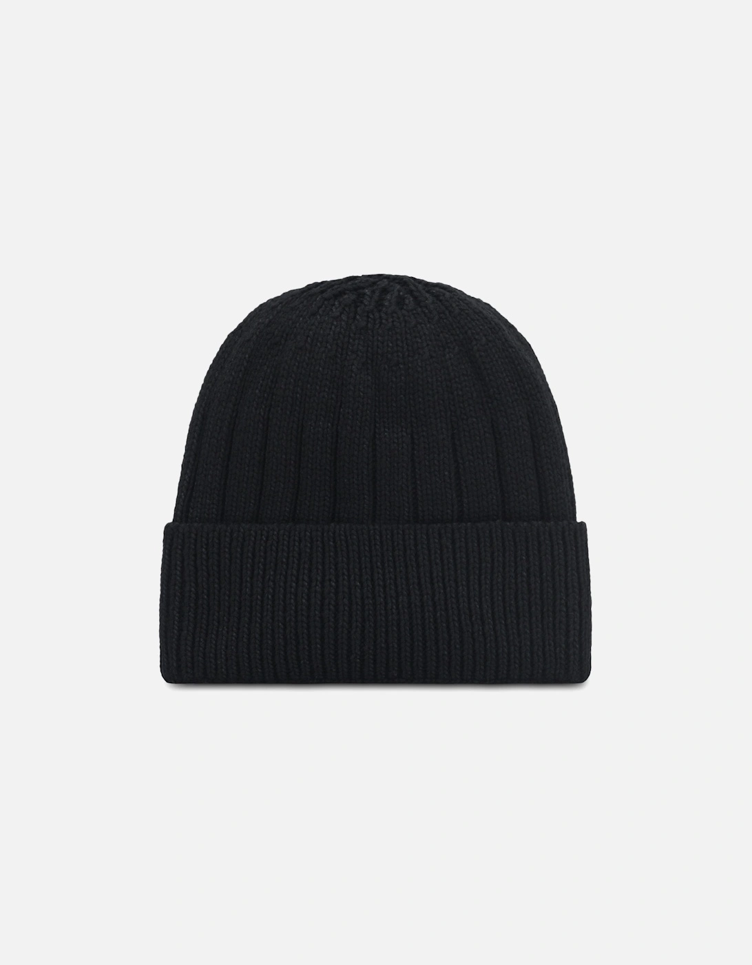 Chunky Diamond Wool Beanie Black