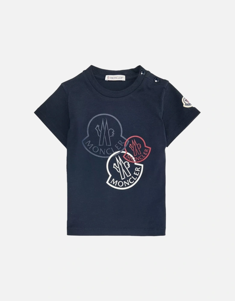 Multi Logo T-Shirt Navy