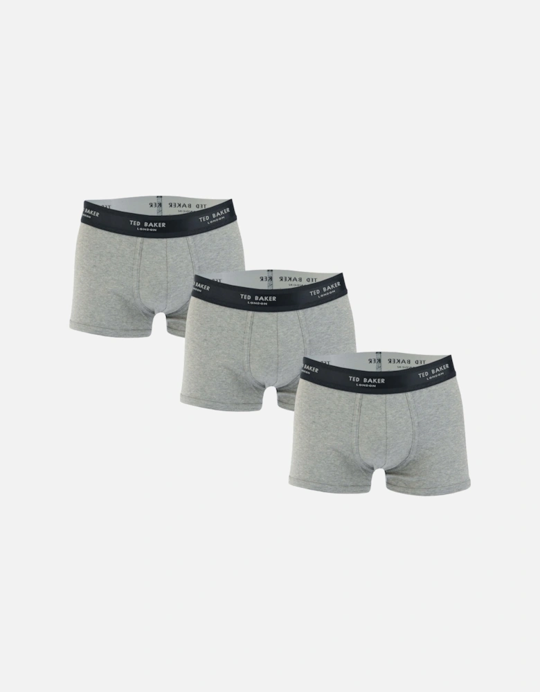 Mens 3-Pack Cotton Boxers - Mens 3-Pack Trunks - Mens Three Pack Cotton Fashion Trunk