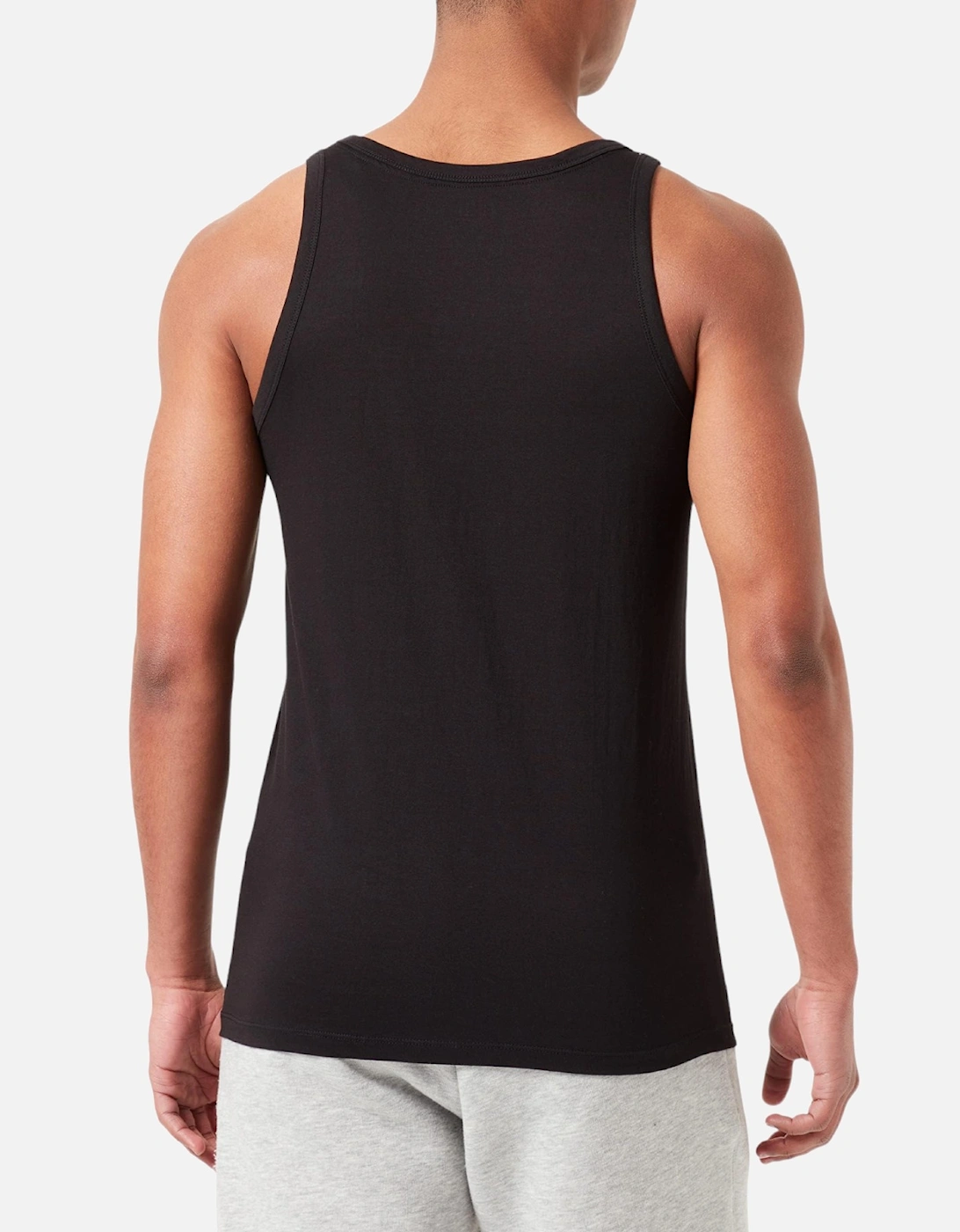 UMTK E1350 Mens Tank Tops Slim Fit 2x Pack Scoop Neck Cotton Gym Vest Top