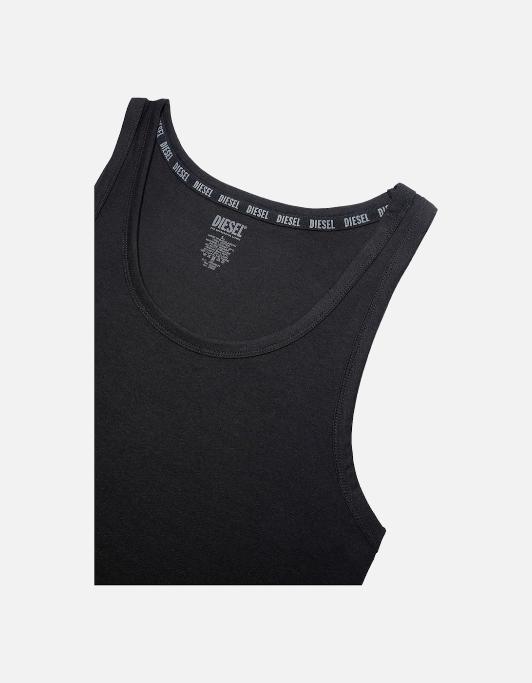 UMTK E1350 Mens Tank Tops Slim Fit 2x Pack Scoop Neck Cotton Gym Vest Top