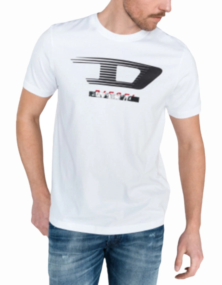 T JUST Y4 Mens T Shirt Short Sleeve Tee Crew Neck Casual Summer White Top