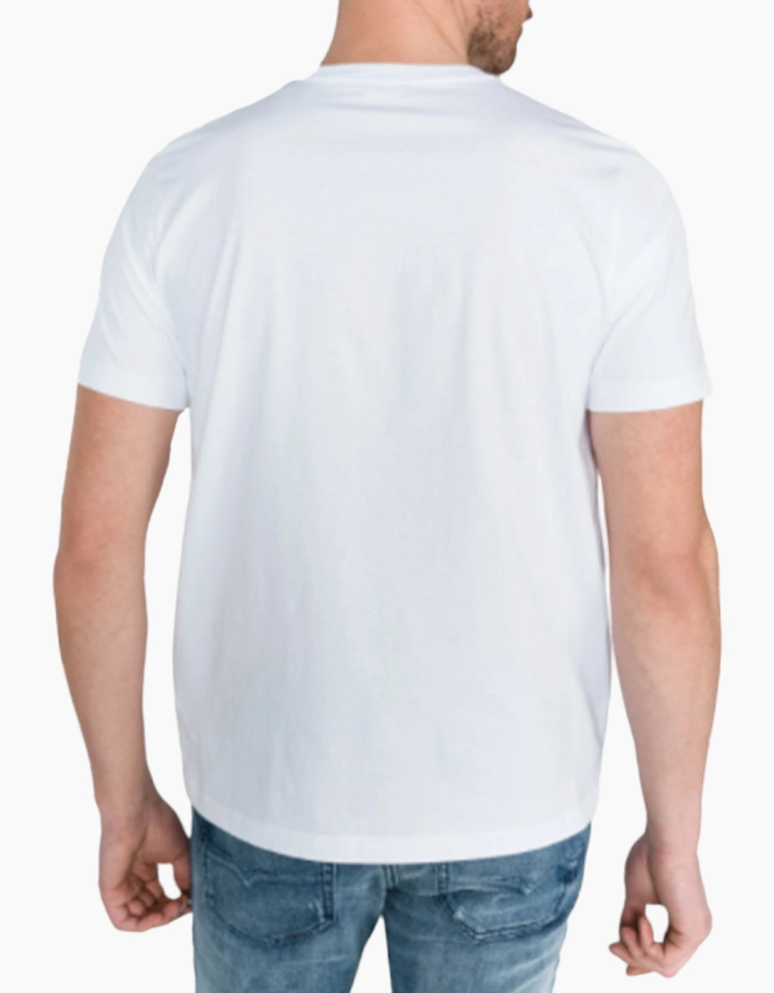 Diesel Mens T-Just-Y4 D Logo White T-Shirt - Size Medium - Image 3