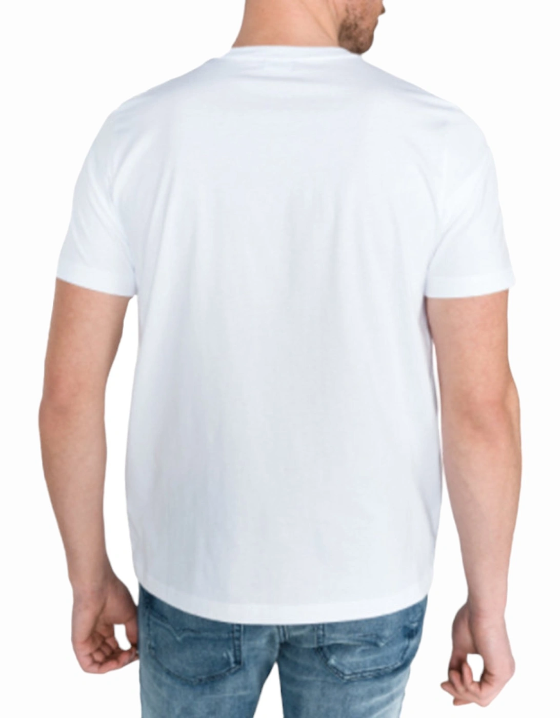 T JUST Y4 Mens T Shirt Short Sleeve Tee Crew Neck Casual Summer White Top