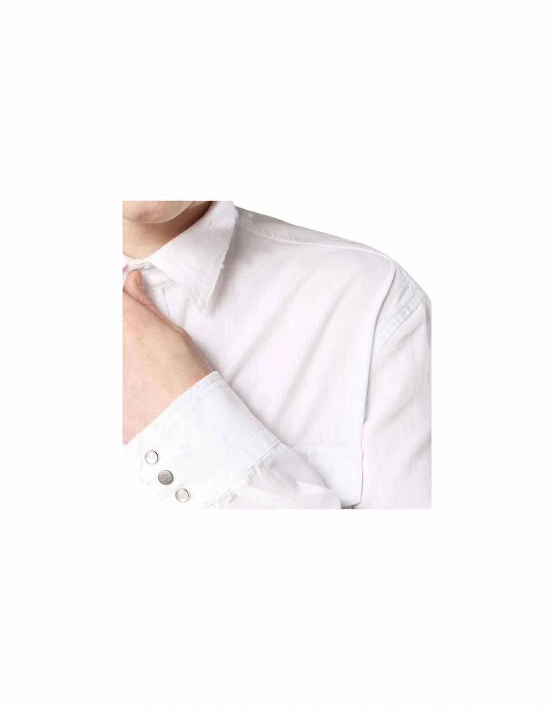 D ROOKE Mens Shirts Long Sleeve Regular Fit Camicia Cotton White Shirts