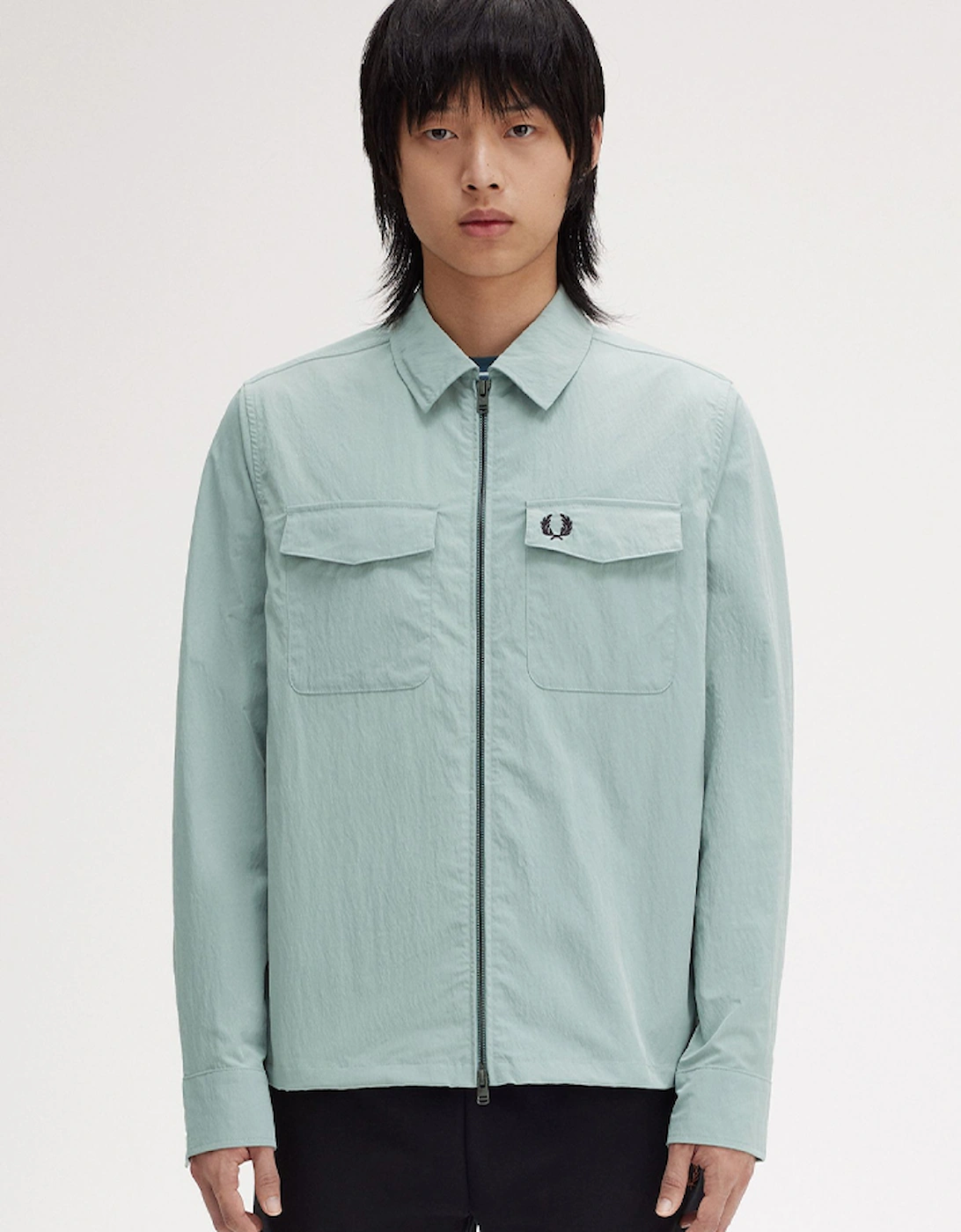 Fred Perry Men's Zip-Through Overshirt  Xxl