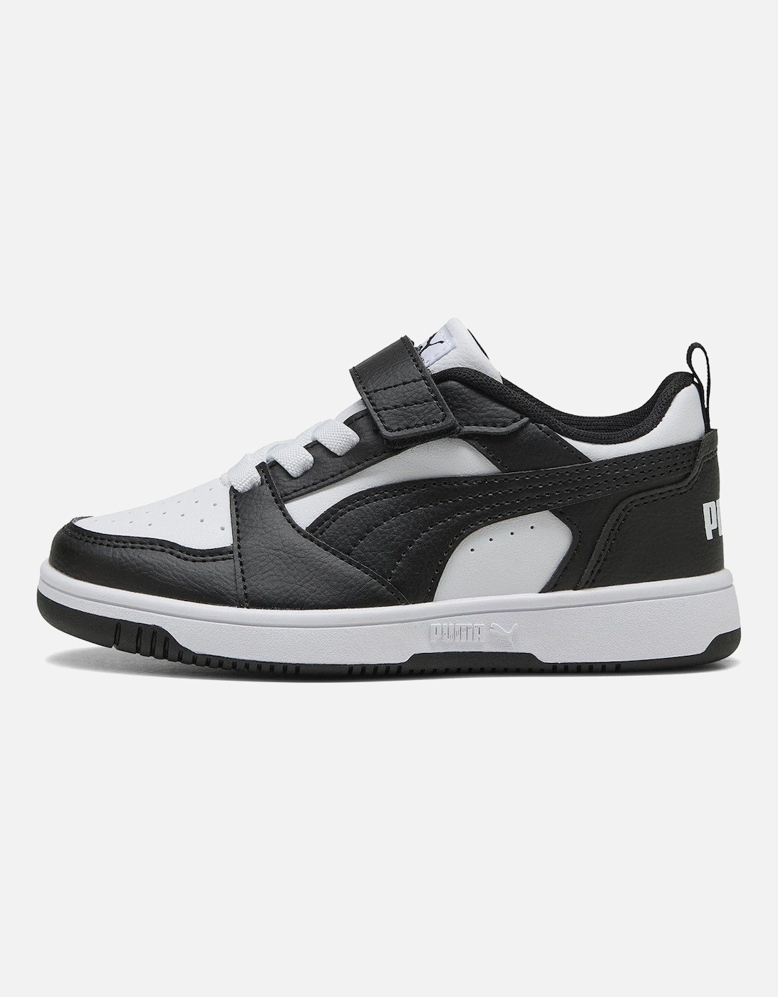 Kids Unisex Rebound V6 Lo Trainers - White/Black, 2 of 1