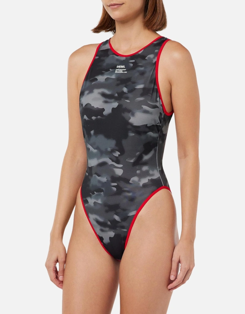 BFSW-MARGU Womens Swimsuits Camouflage Dipping Back Stretch Beachwear S