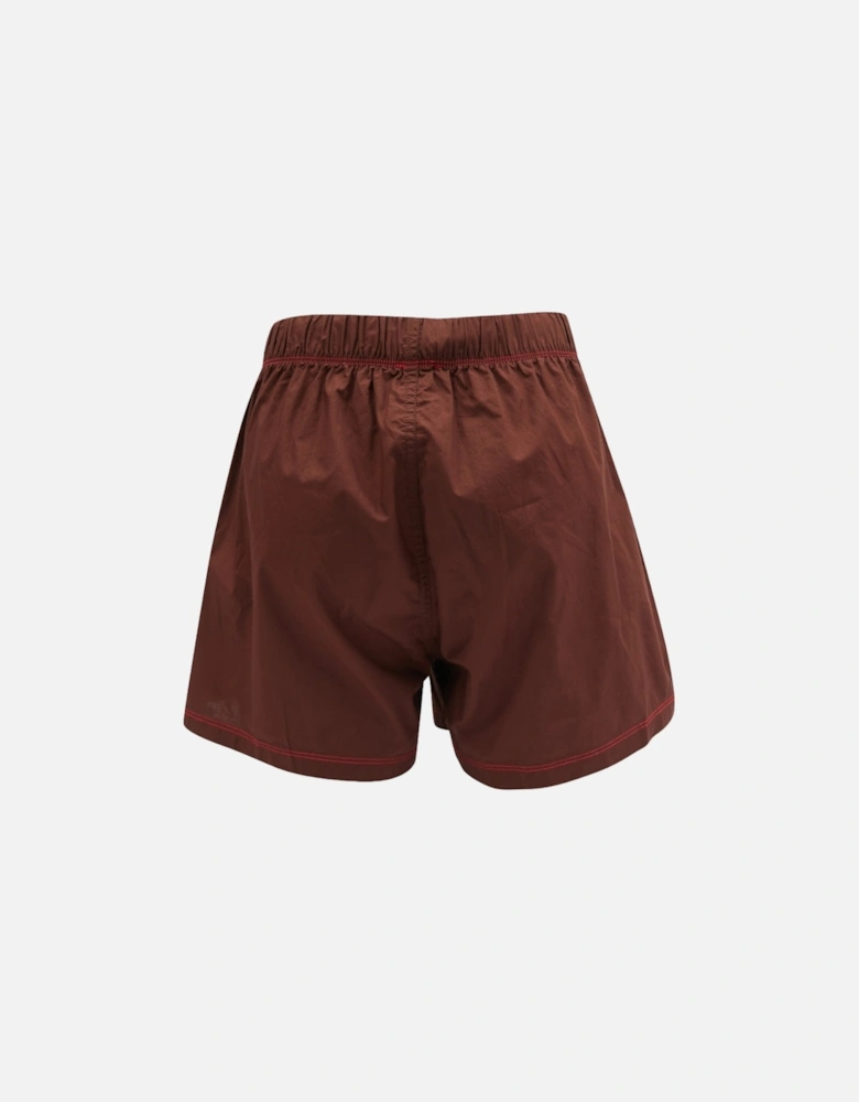 UUBX-STARK Mens Boxer Shorts Relaxed Fit Brown Woven Cotton Underwear NEW