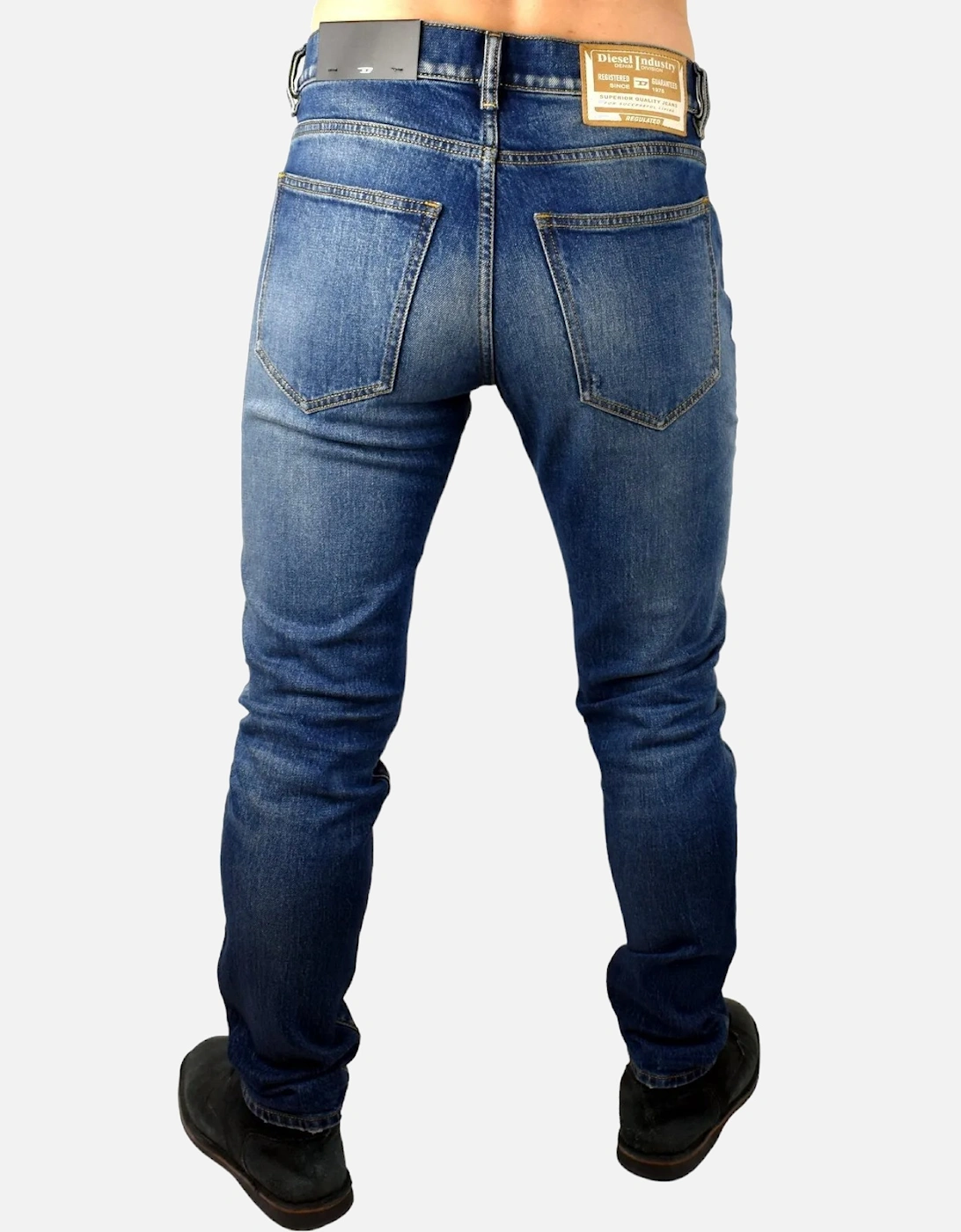 2019 D-STRUKT R9E14 Mens Denim Jeans Slim Fit Tapered Stretch Cotton Pant