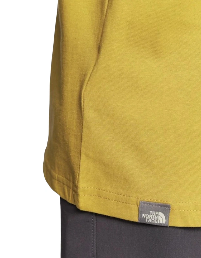 Mens T Shirts SS Mountain Line Tee Cotton Summer Crew Neck Tops
