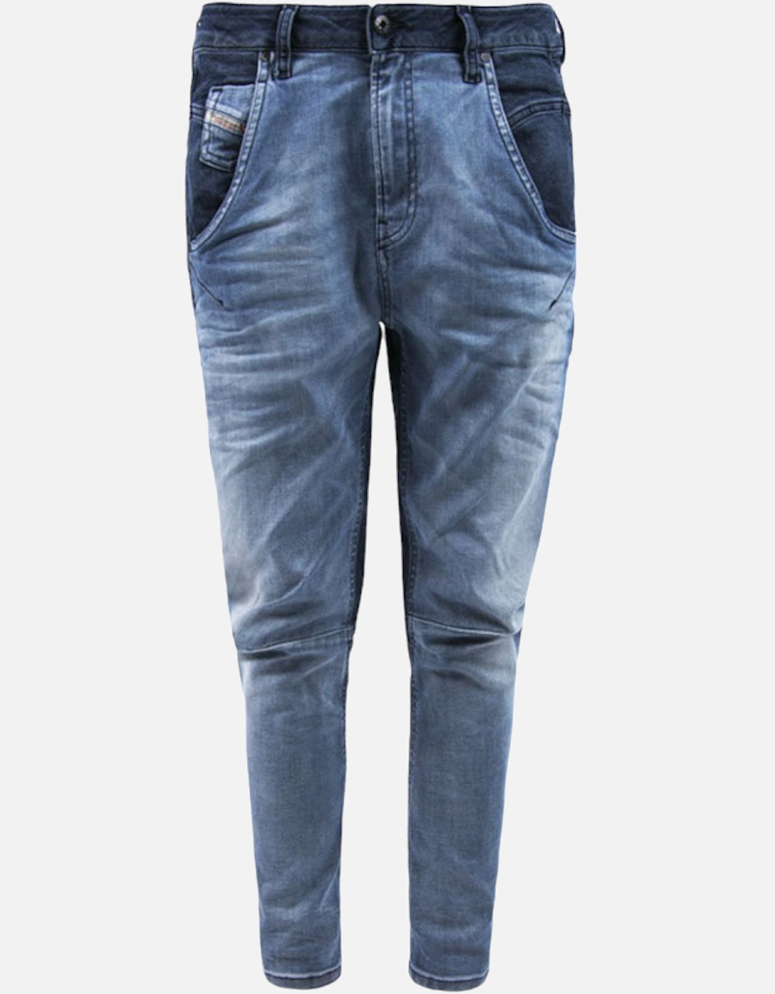 FAYZA-NE 0667A Womens Denim Jogg Jeans Tapered Leg Stretch Fade Pants NEW
