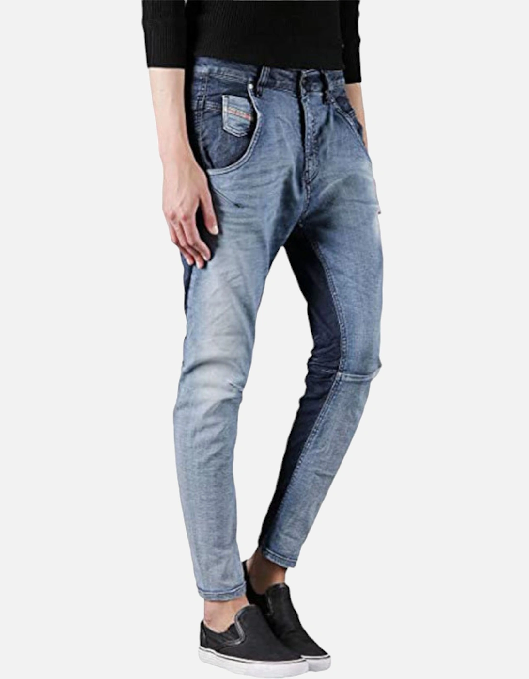 FAYZA-NE 0667A Womens Denim Jogg Jeans Tapered Leg Stretch Fade Pants NEW, 8 of 7