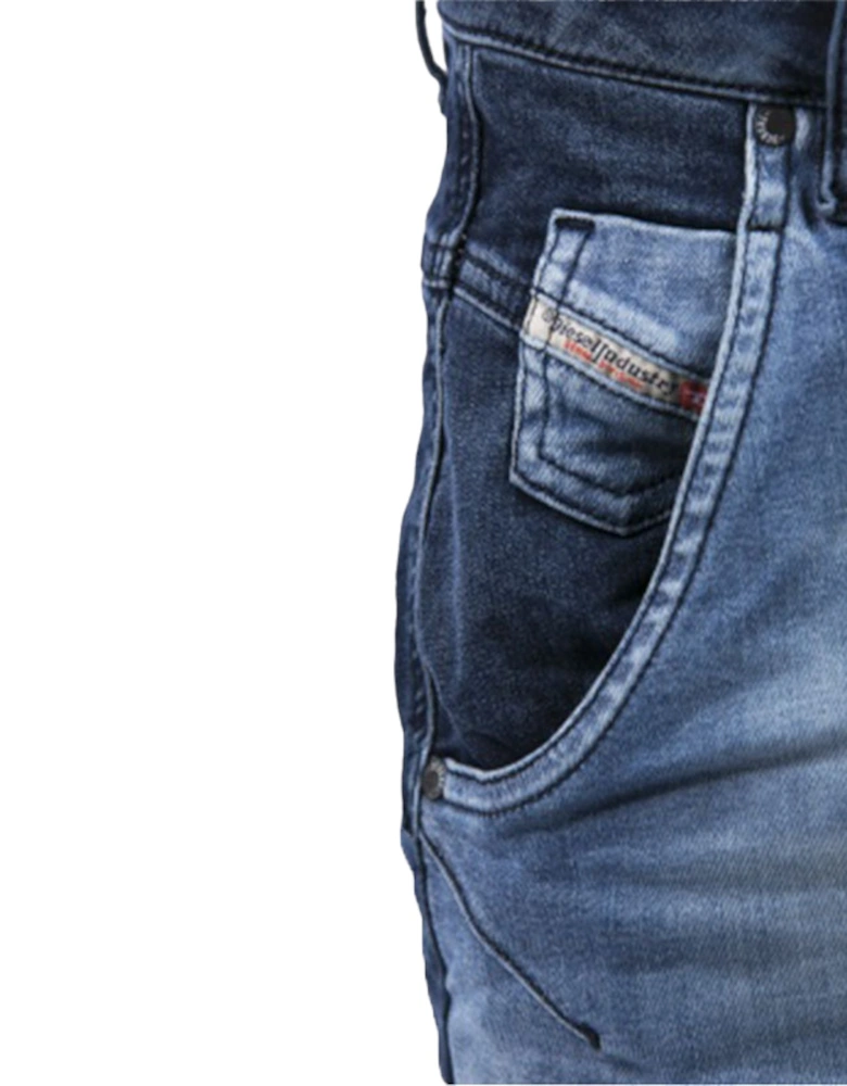 FAYZA-NE 0667A Womens Denim Jogg Jeans Tapered Leg Stretch Fade Pants NEW