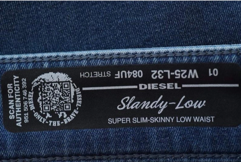 Slandy LOW 084UF Womens Jeans Denim Slim Fit Skinny Distressed Jogg Pants