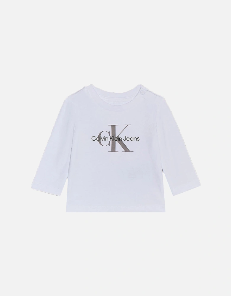 Baby Long Sleeve T shirt White