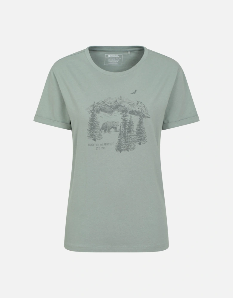 Womens/Ladies Forest Bear Organic Loose Fit T-Shirt