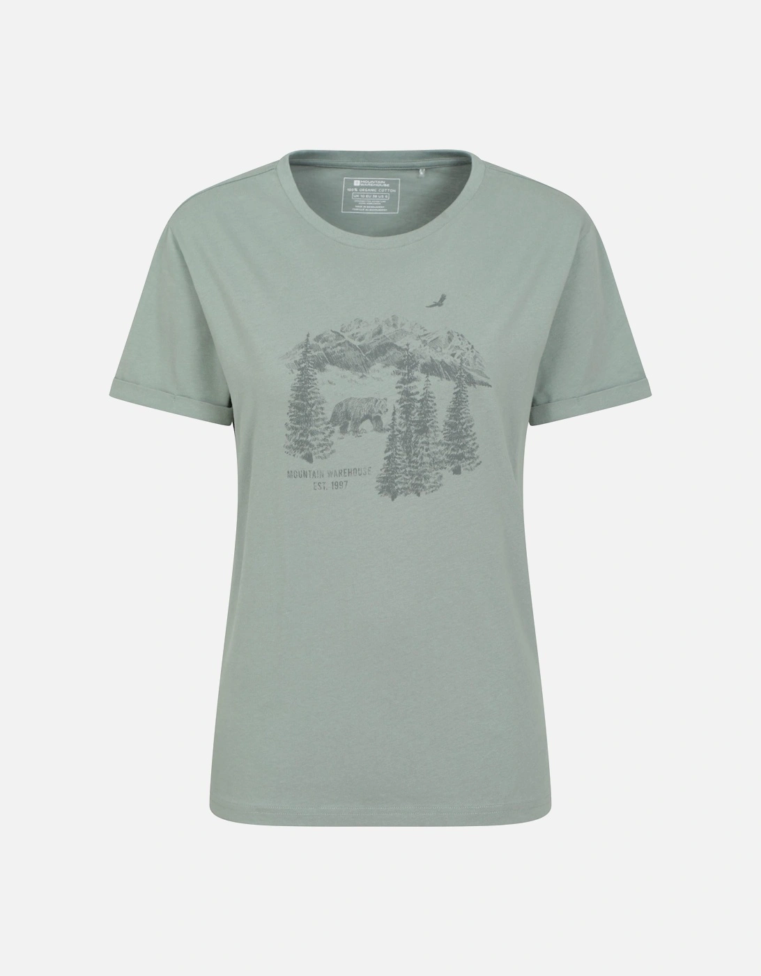 Womens/Ladies Forest Bear Organic Loose Fit T-Shirt, 5 of 4