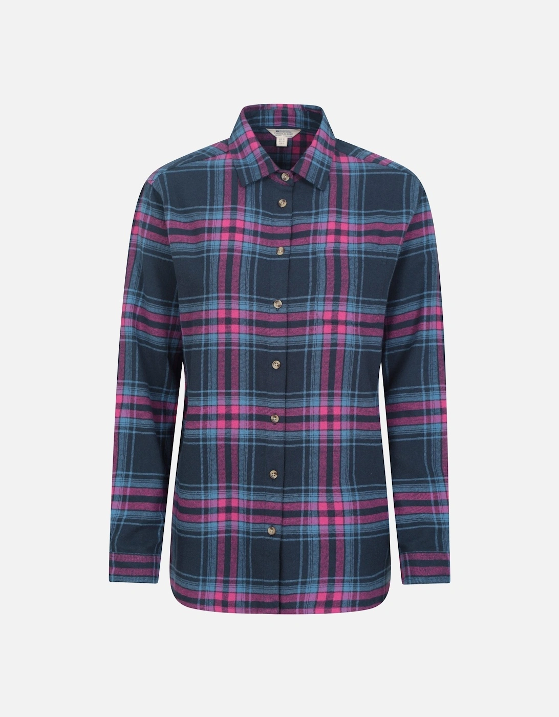 Womens/Ladies Balsam Brushed Flannel Longline Shirt