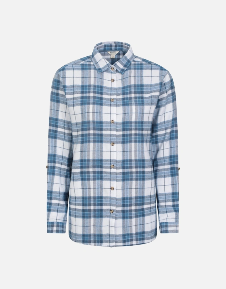 Womens/Ladies Balsam Brushed Flannel Longline Shirt