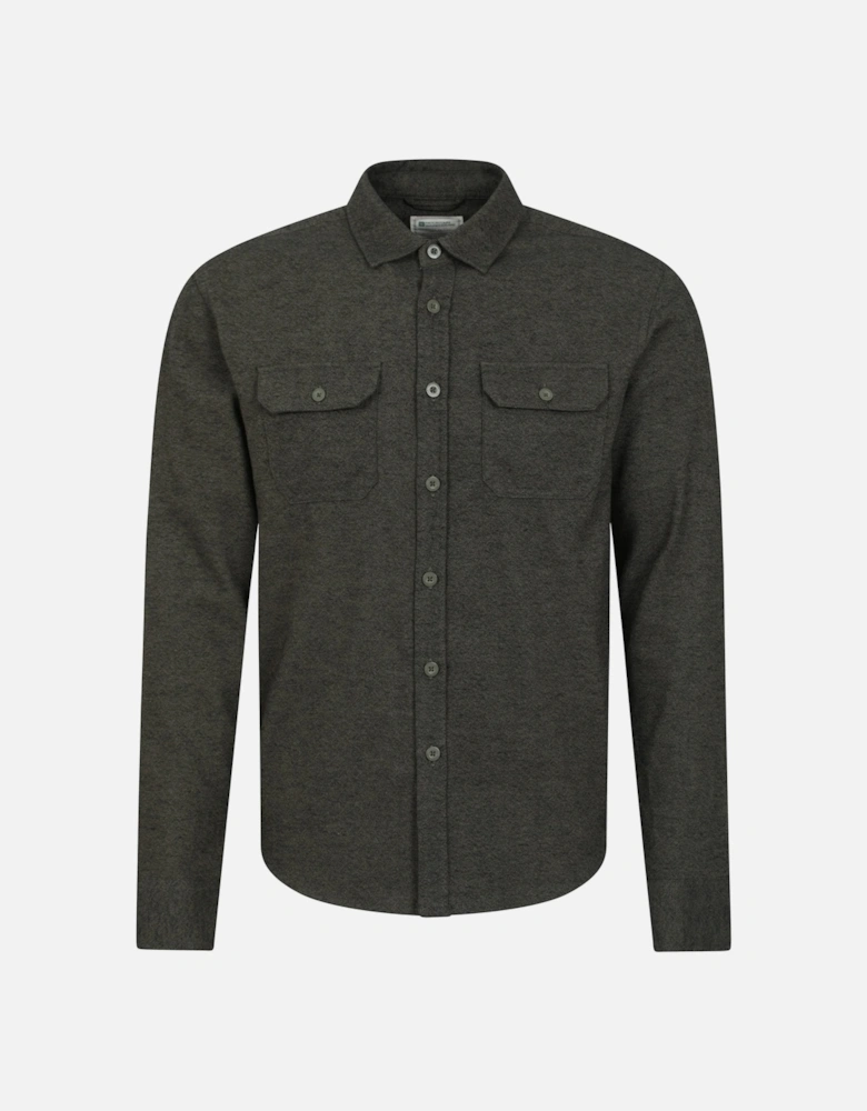 Mens Trace Flannel Long-Sleeved Shirt