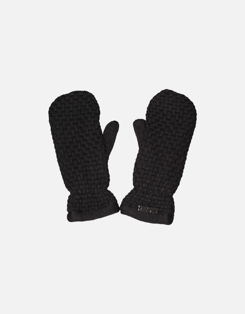 Womens/Ladies Chunky Weave Mittens