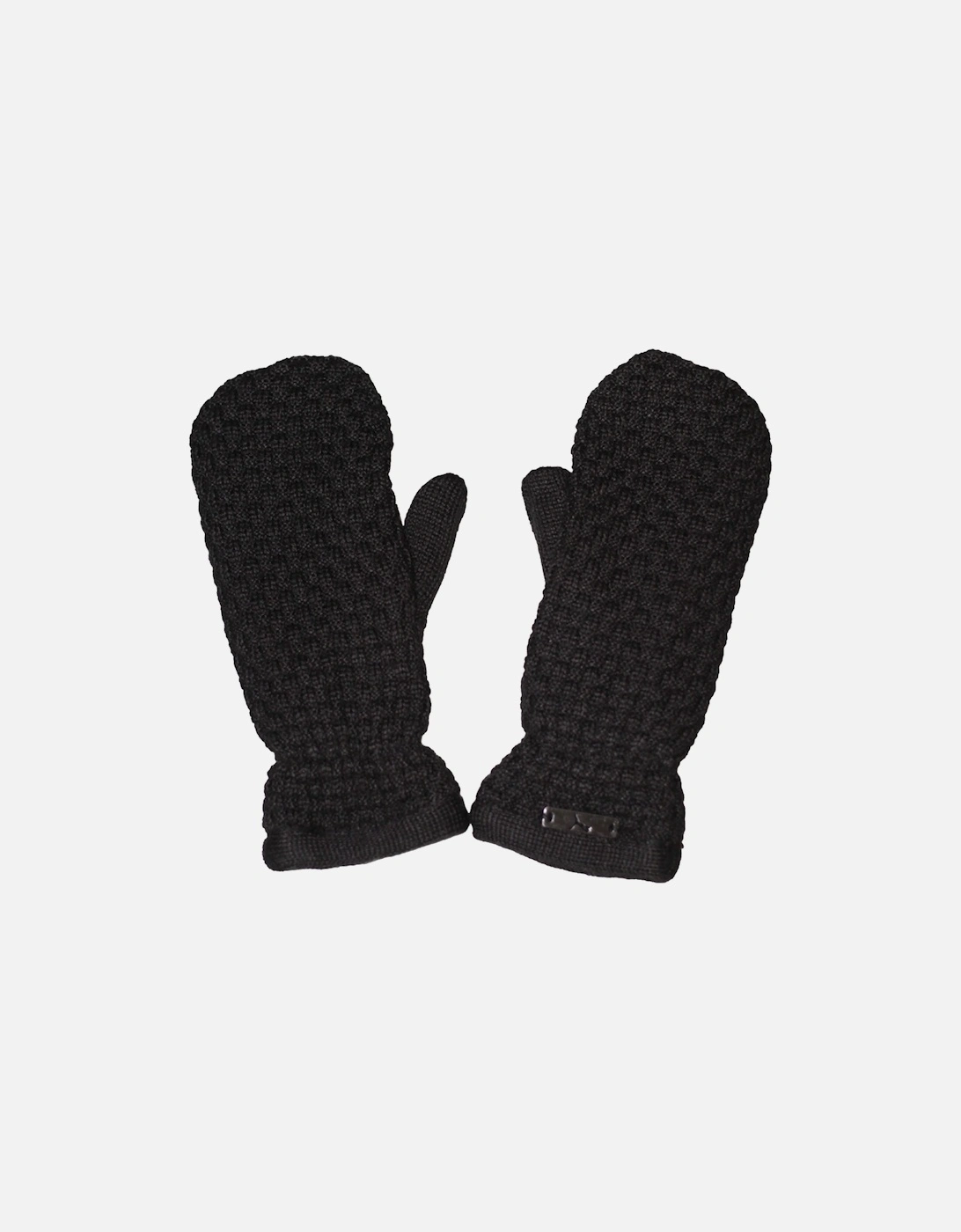 Womens/Ladies Chunky Weave Mittens, 3 of 2