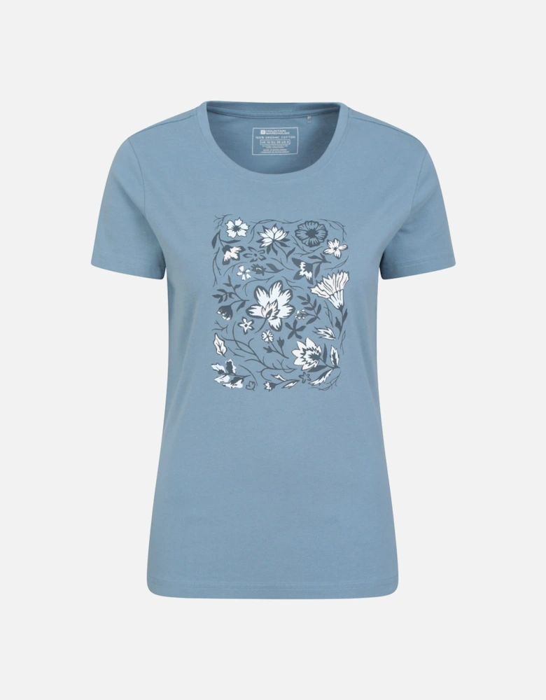 Womens/Ladies Paisley Floral Organic T-Shirt