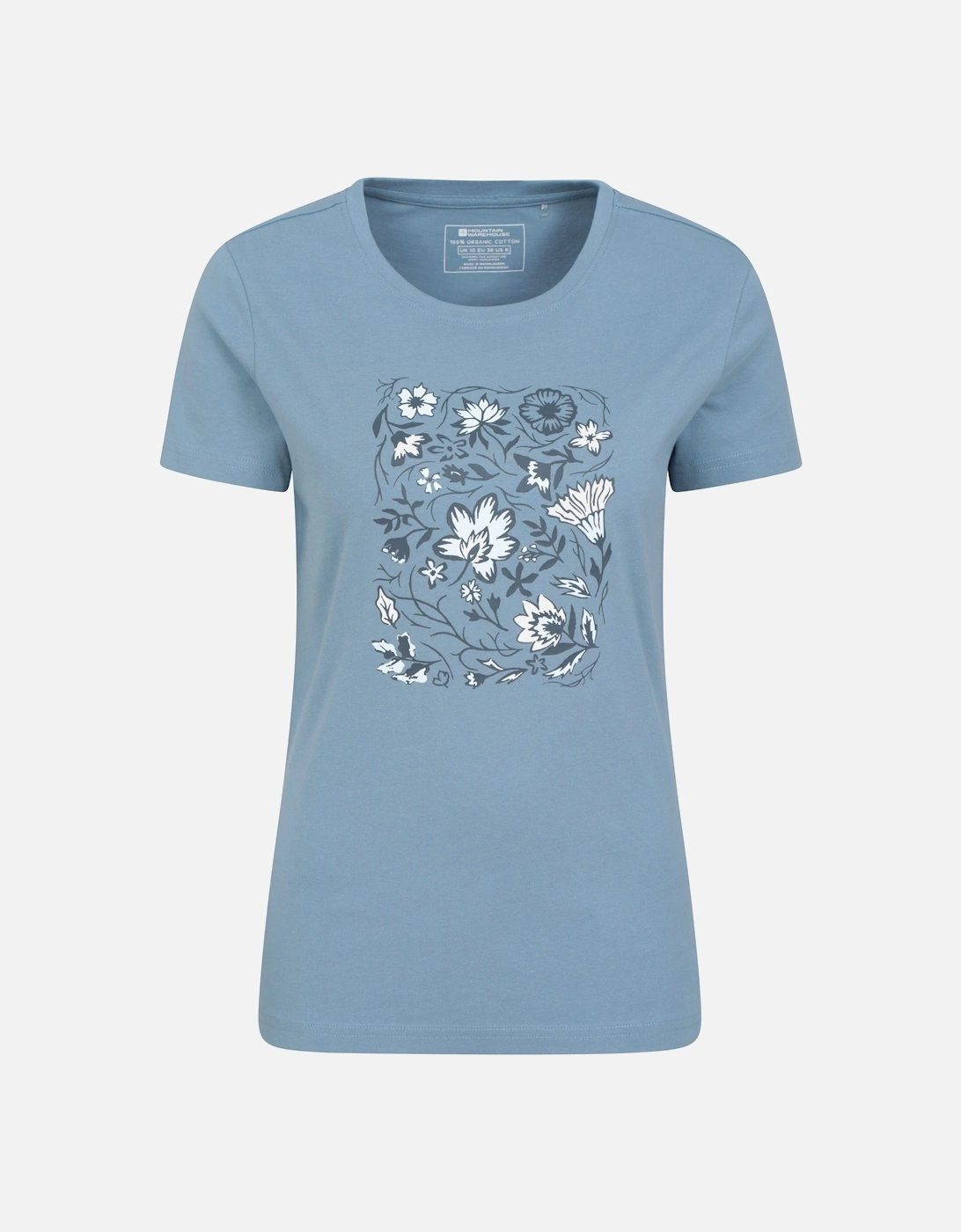 Womens/Ladies Paisley Floral Organic T-Shirt, 4 of 3