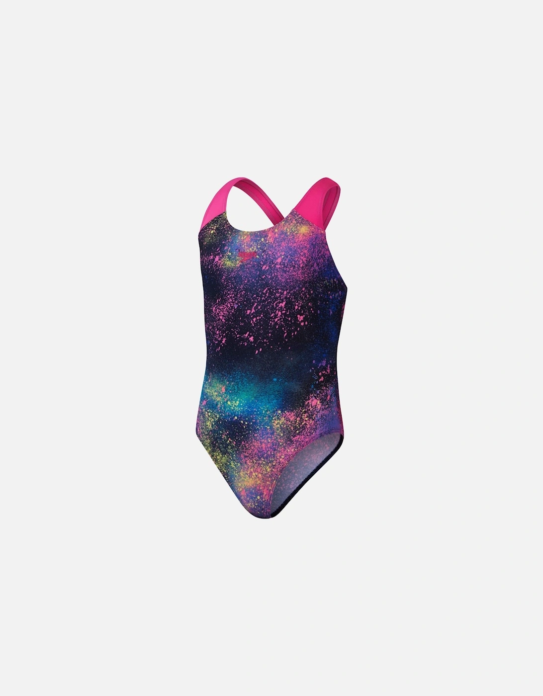 Girls Digital Print Splashback One Piece Swimsuit, 4 of 3