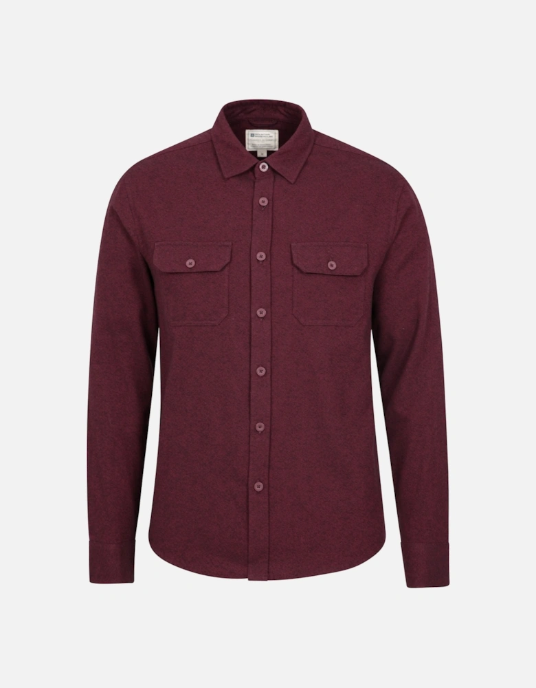 Mens Trace Flannel Long-Sleeved Shirt